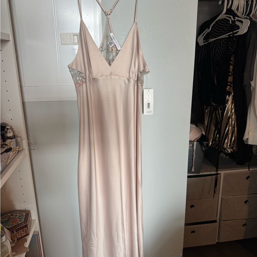 Luxurious Cream Slip Dress
